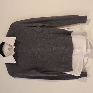 Princess Vera Wang Faux Sweater Shirt Top